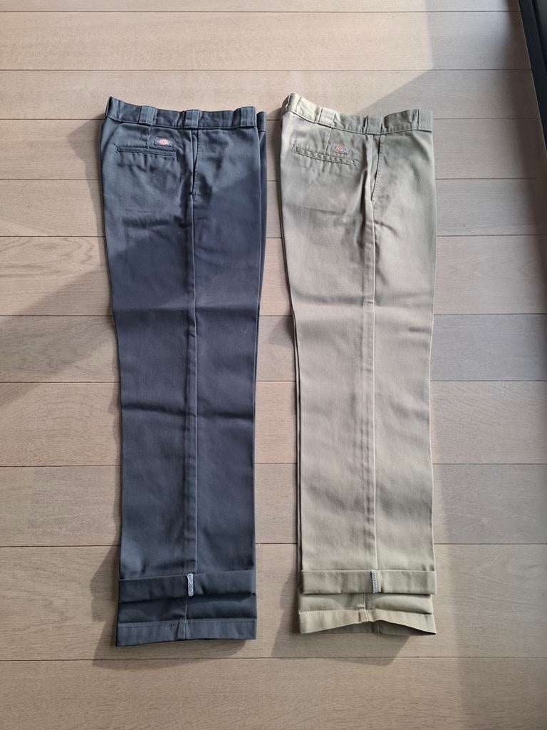 2 Dickies broeken. Maat 33/32, Kleding | Heren, Ophalen, Beige