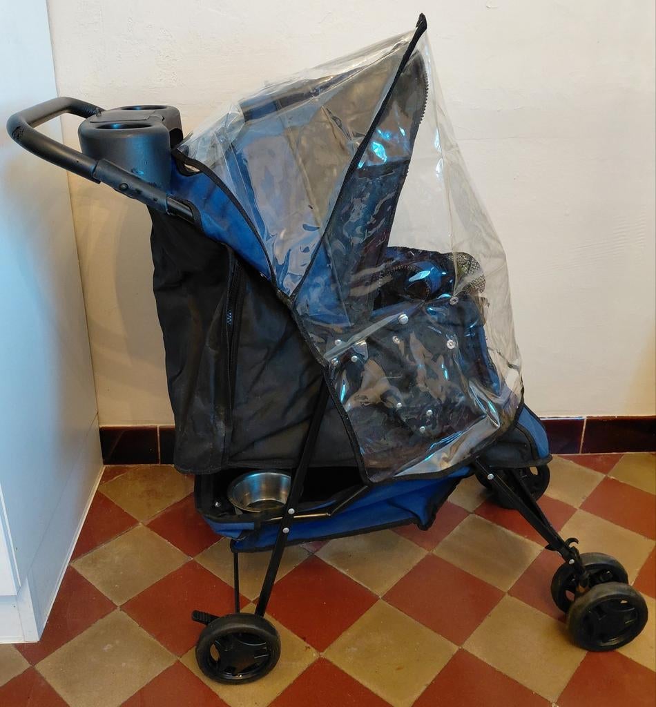 Hondenbuggy inklapbaar incl regenhoes, Dieren en Toebehoren, Ophalen