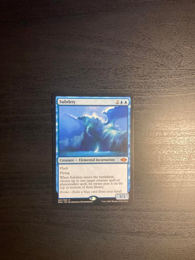 Magic the gathering Subtlety, Ophalen of Verzenden, Nieuw, Losse kaart