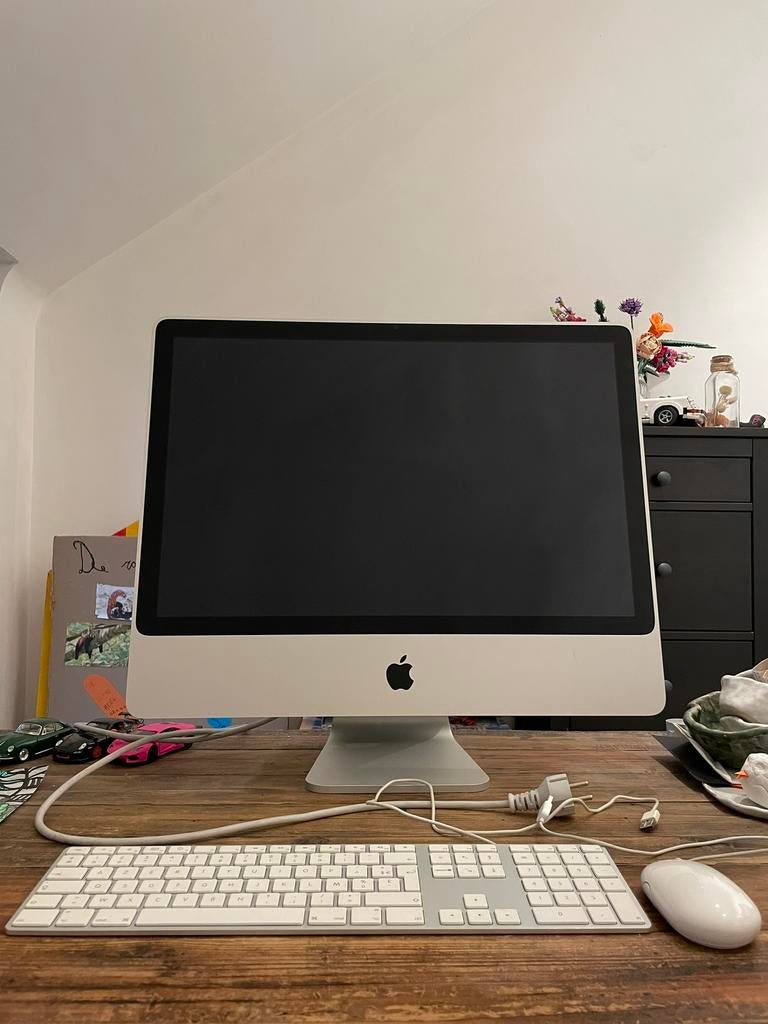 iMac 24”, 2008, Computers en Software, Apple Desktops, Gebruikt, iMac, 2 tot 3 Ghz, Ophalen