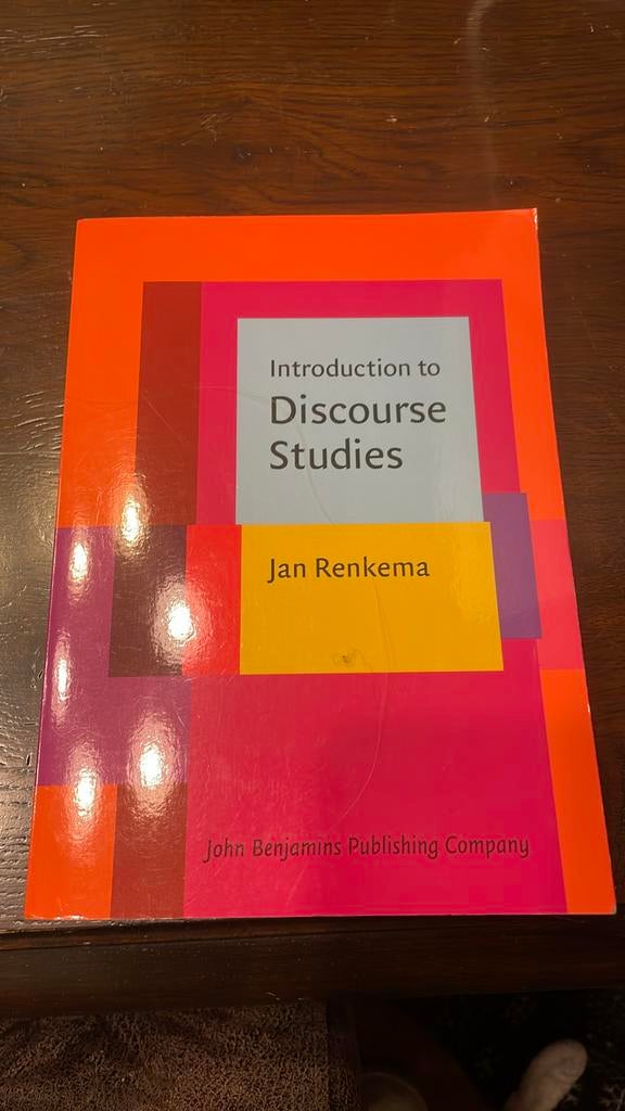 Introduction to Discourse studies, Boeken, Ophalen, Zo goed als nieuw