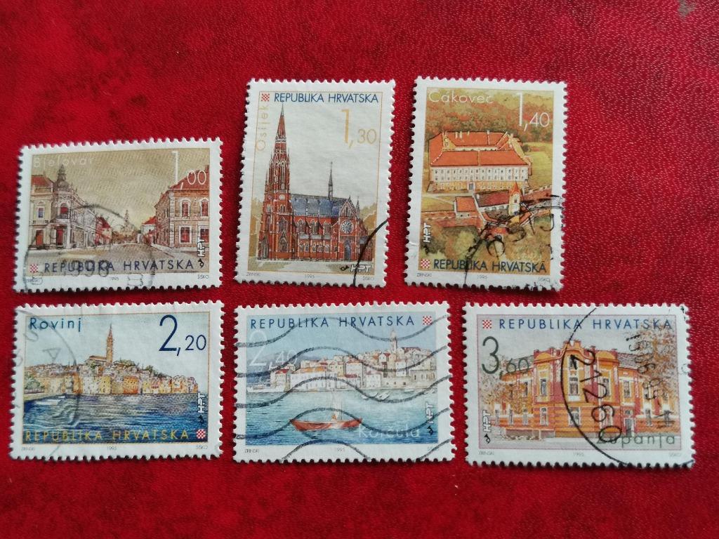 Croatie 1995 - Villes croates, Enlèvement ou Envoi, Yougoslavie, Affranchi