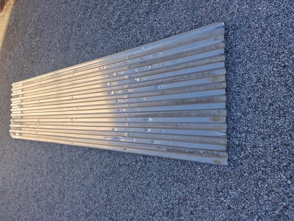 12 tôles aluminium, Bricolage & Construction, Enlèvement, Utilisé, Autres matériaux, Moins de 20 mm