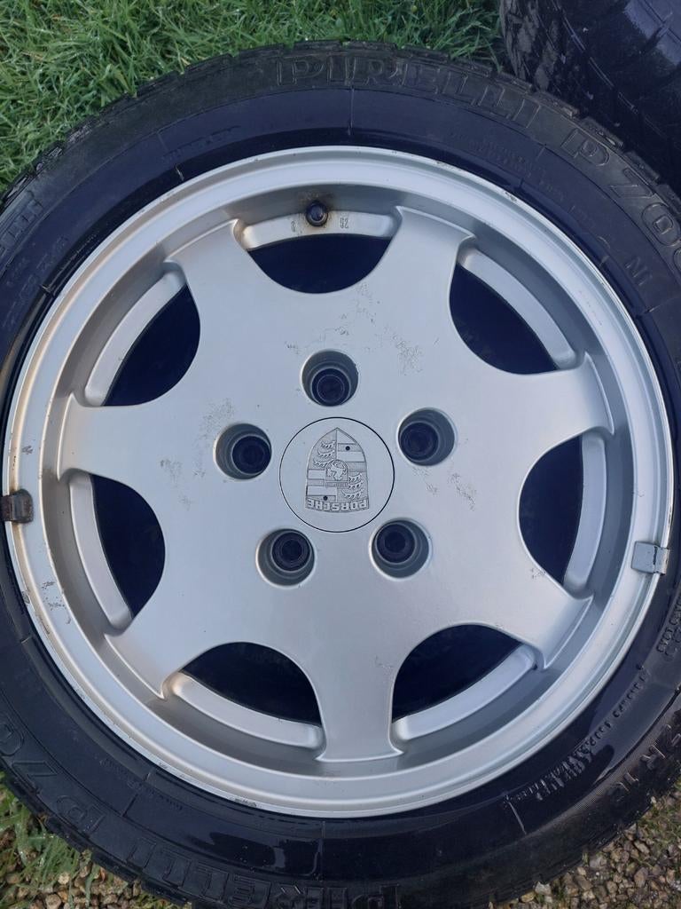 Porsche D90 velgen 16", Ophalen, Gebruikt, Band(en)