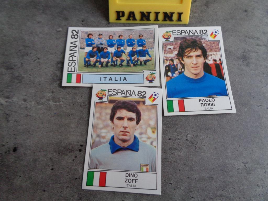 PANINI  VOETBAL STICKERS WORLD CUP STORY 3X  ITALIA  ROSSI , Verzamelen, Ophalen of Verzenden