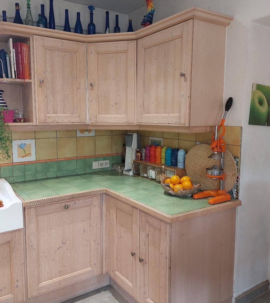 Meubles  de cuisine, Enlèvement, Utilisé, Crème, Cuisine en U