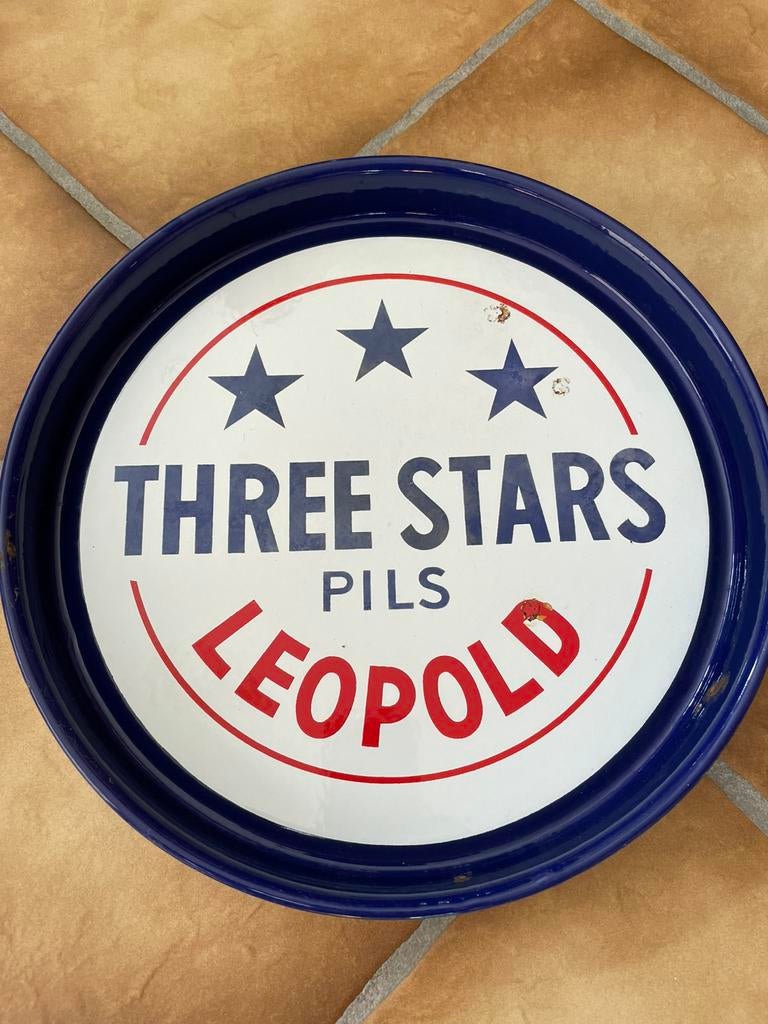 Ancien plateau émaillée des années 60 vintage, Antiek en Kunst, Ophalen