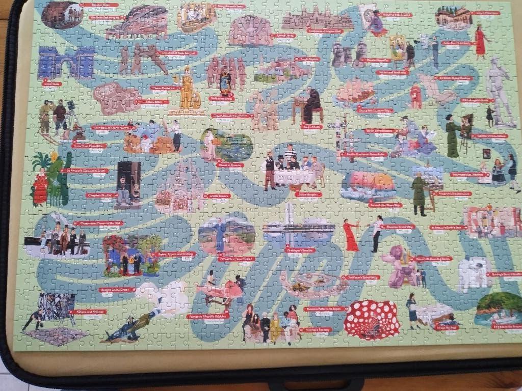 The stroy of art in 1000 pieces - legpuzzel - als nieuw, Ophalen of Verzenden, 500 t/m 1500 stukjes, Zo goed als nieuw, Legpuzzel