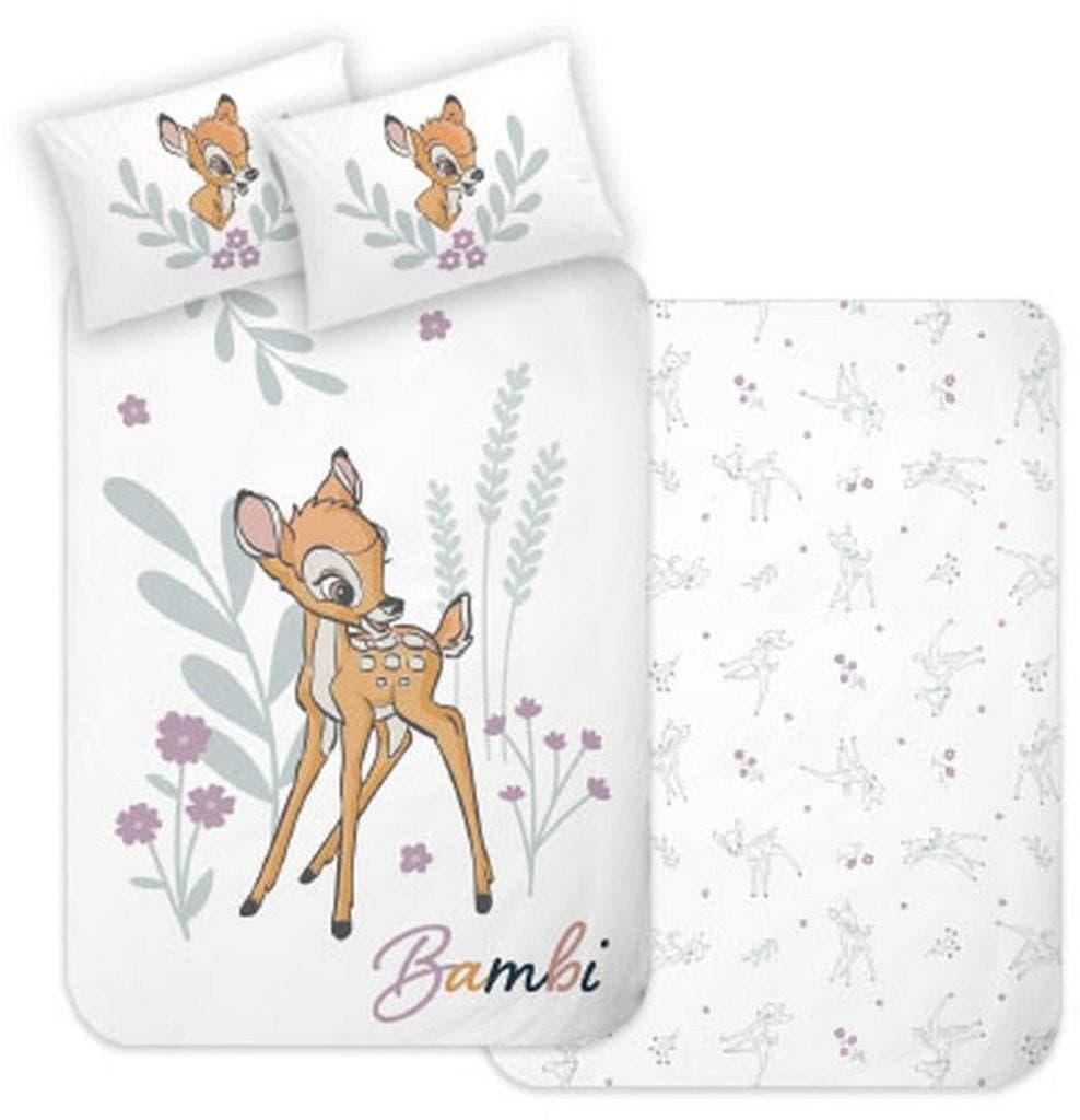Bambi Baby / Peuter Dekbedovertrek - 100 x 135 - Disney, Kinderen en Baby's, Meisje, Wit, Dekbedovertrek, Nieuw