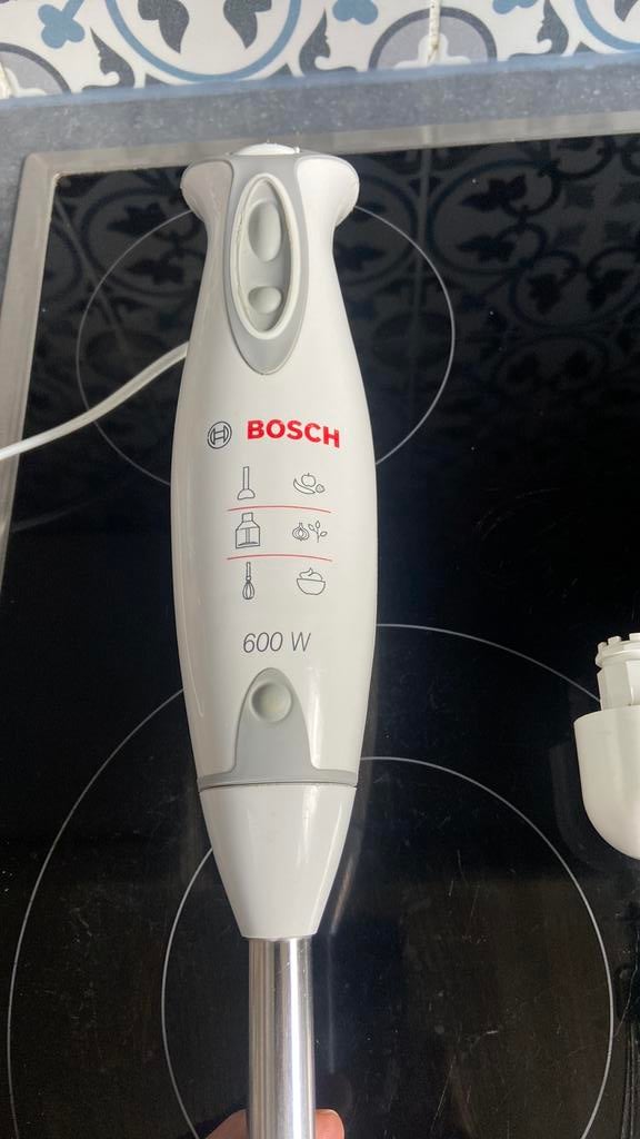 Bosch Ergomixx 600W onderdompelbare robotmixer, Elektronische apparatuur, 4 liter of meer, Gebruikt, 3 snelheden of meer, Ophalen of Verzenden