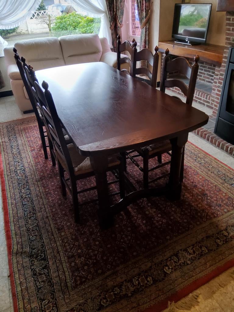 tafel en stoelen, Huis en Inrichting, Complete eetkamers, Ophalen