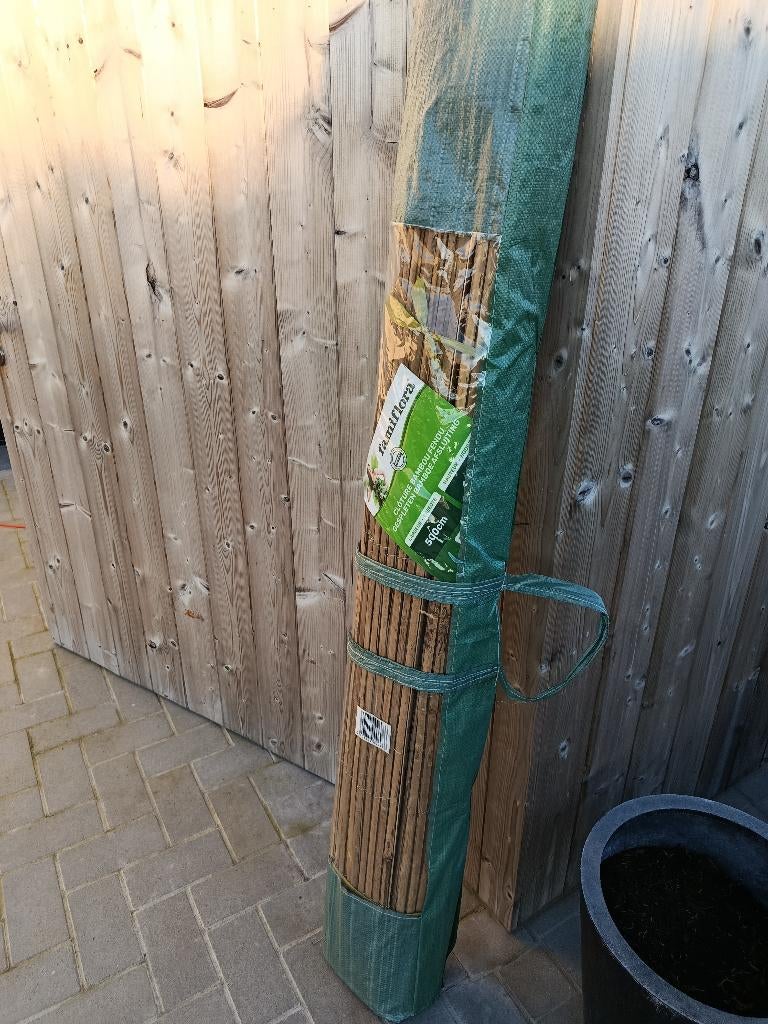 tuin afsluiting gespleten bamboe, Enlèvement, Neuf, Bois