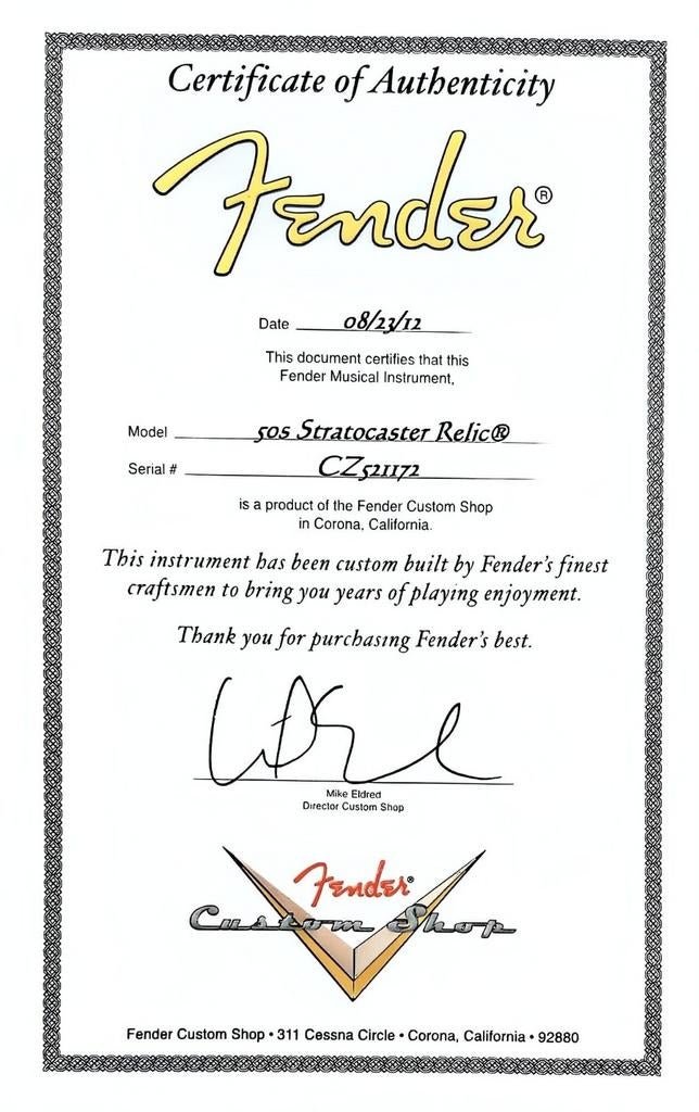 Fender customshop ´50 stratocaster 2012 mvp series, Muziek en Instrumenten, Snaarinstrumenten | Gitaren | Elektrisch, Ophalen of Verzenden