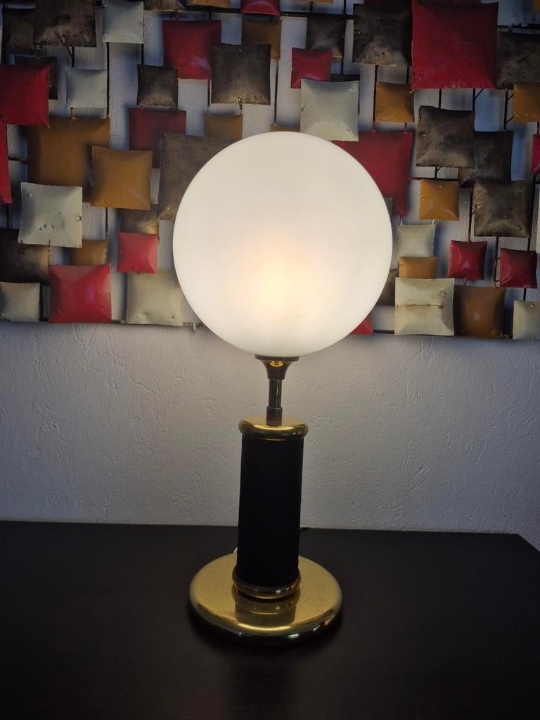 Vintage 1970s tafellamp – Josef Busche stijl, Ophalen of Verzenden, Kunststof