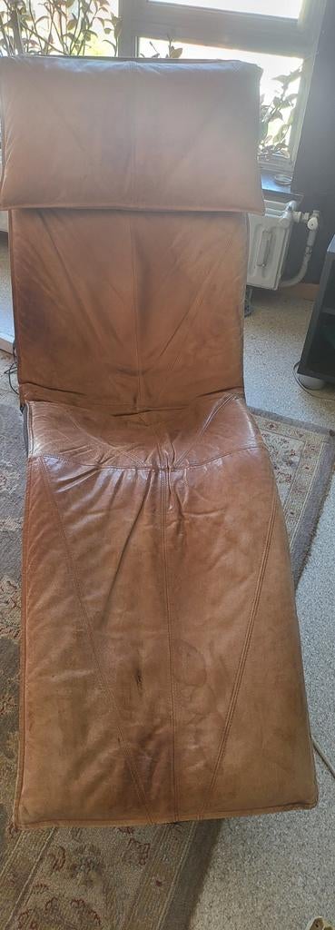 Relax zetel bruin leer, Enlèvement, Cuir