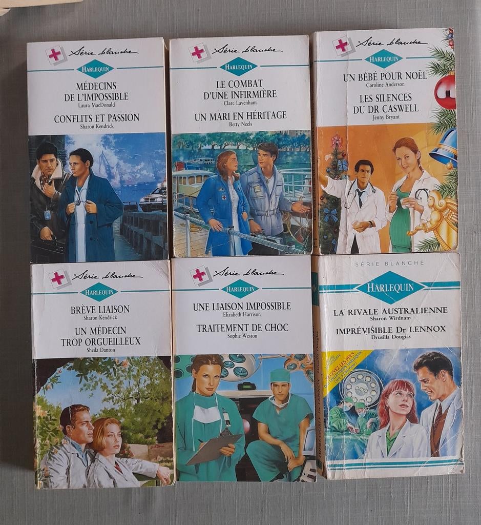 Lot de 6 Harlequin double Série Blanche = 12 romans, Livres, Enlèvement ou Envoi