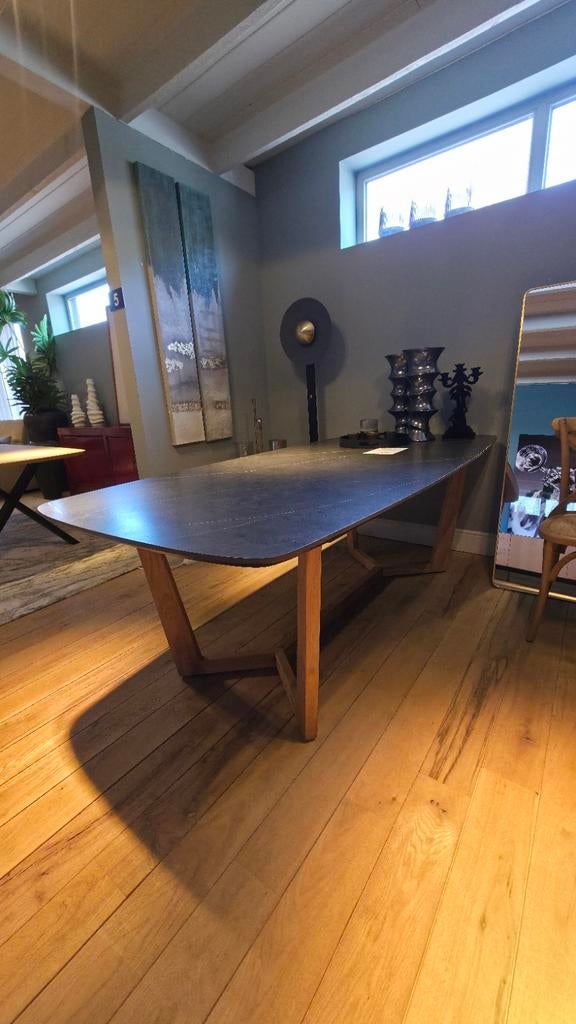 Eettafel marmer look, Huis en Inrichting, Tafels | Eettafels, Ophalen