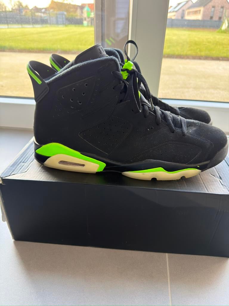 Air Jordan 6 Electric Green pointure  49,5, Enlèvement, Comme neuf