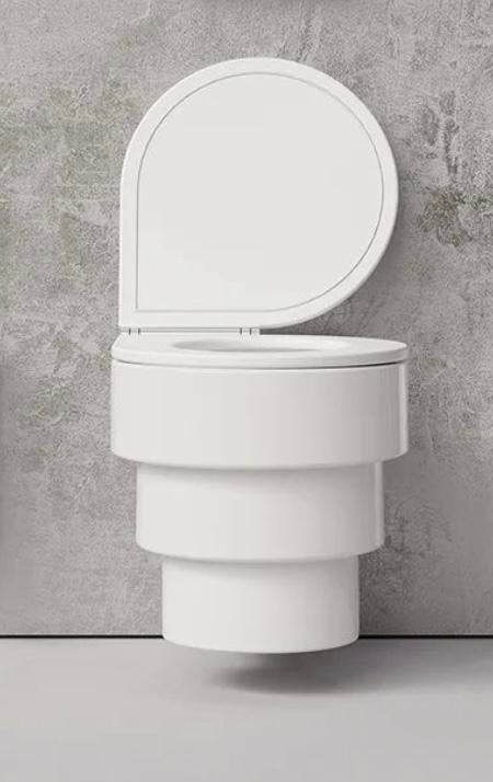 WC suspendu Trone Callipyge blanc neuf boîte, Ophalen, Nieuw, Toilet