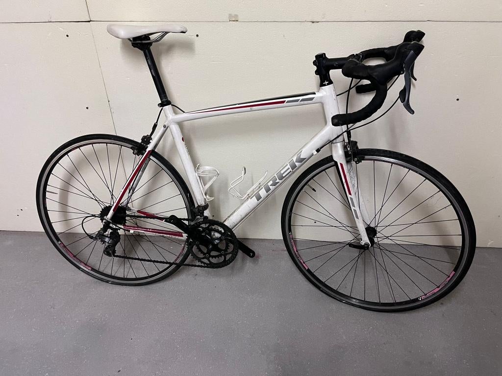 Trek koersfiets wit, Vélos & Vélomoteurs, Vélos | Vélos de course, Enlèvement, Utilisé, Hommes, Autres marques