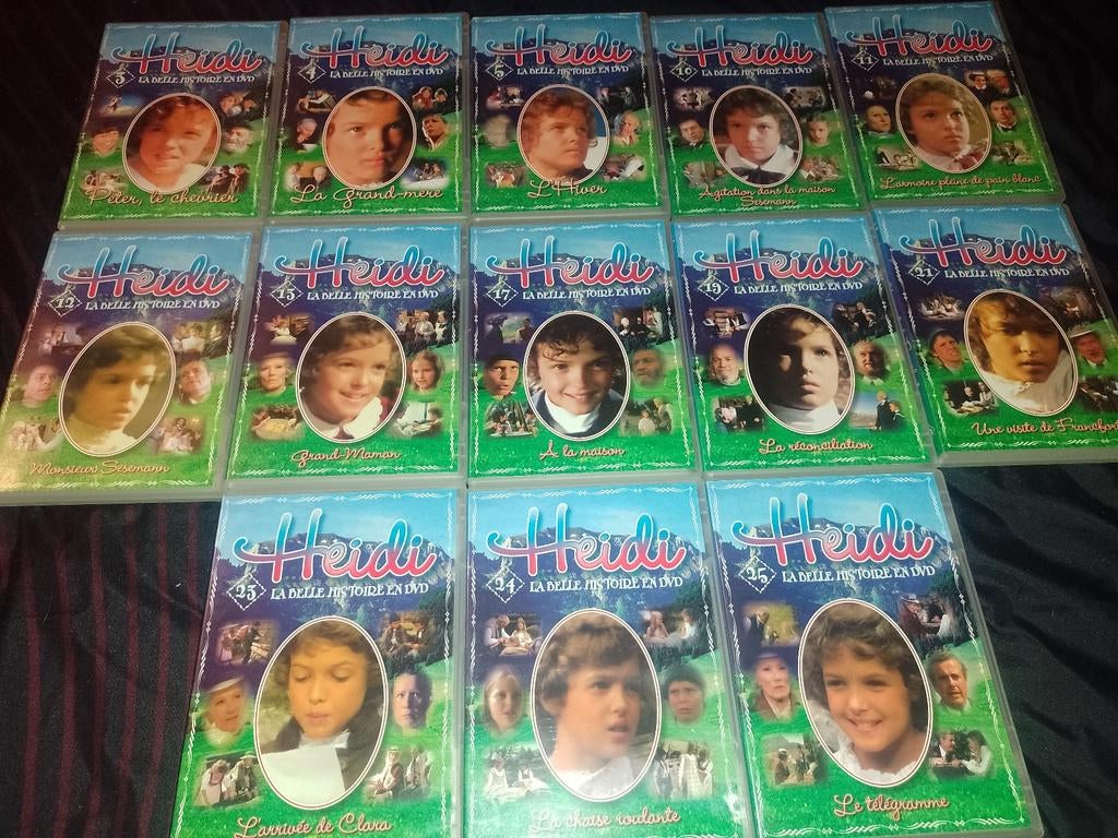 Te koop lot van 13 dvd's uit de Heidi-serie, Cd's en Dvd's, Dvd's | Tv en Series, Zo goed als nieuw, Actie en Avontuur, Alle leeftijden
