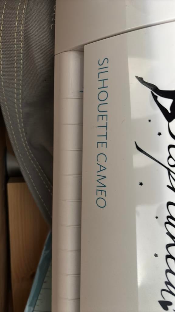 Cameo sticker machine met toevehoren, Textile, Bleu, Comme neuf, Enlèvement