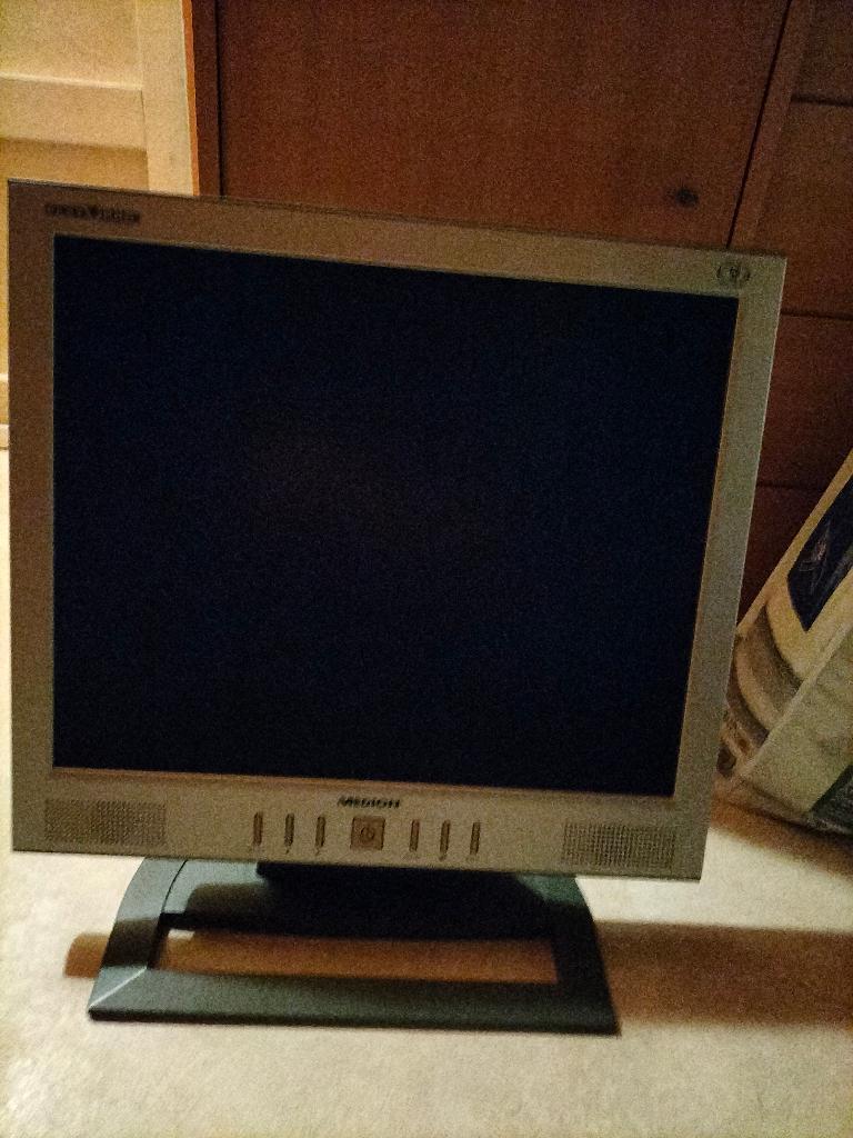 Medion Flat Pro-monitor – met ingebouwde geluidsboxen (VGA), Computers en Software, Ophalen, Ingebouwde speakers, Medion, Zo goed als nieuw