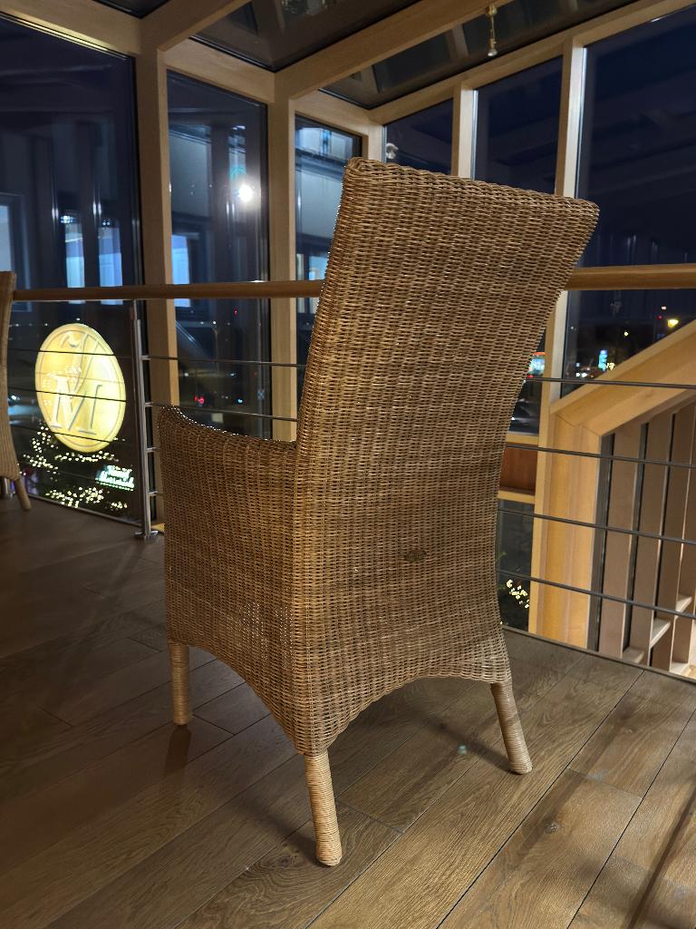 Chaises rotin - 3 pièces, Maison & Meubles, Chaises, Comme neuf, Trois, Bois, Brun, Enlèvement