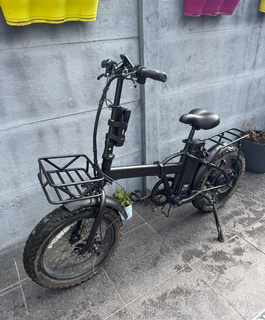Elektrische Fatbike, Fietsen en Brommers, Fietsen | Vouwfietsen, Ophalen, Gebruikt, 18 tot 20 inch, Versnellingen