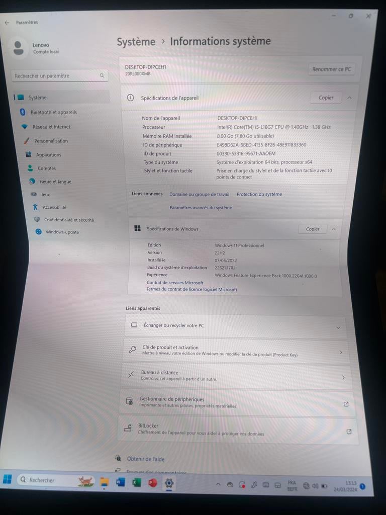 Pc portable ecran pliable rare, Enlèvement, Comme neuf
