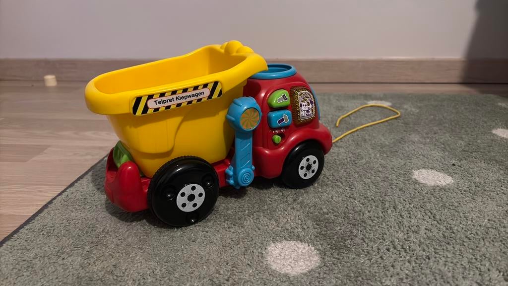 V-tech Telpret Kiepwagen, Kinderen en Baby's, Ophalen of Verzenden, Gebruikt