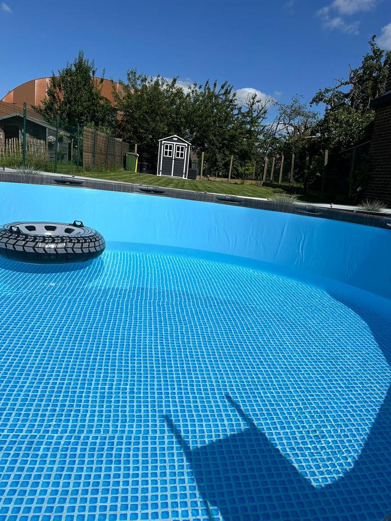 Zwembad met toebehoren te koop., Tuin en Terras, Zwembaden, Ophalen, Zo goed als nieuw