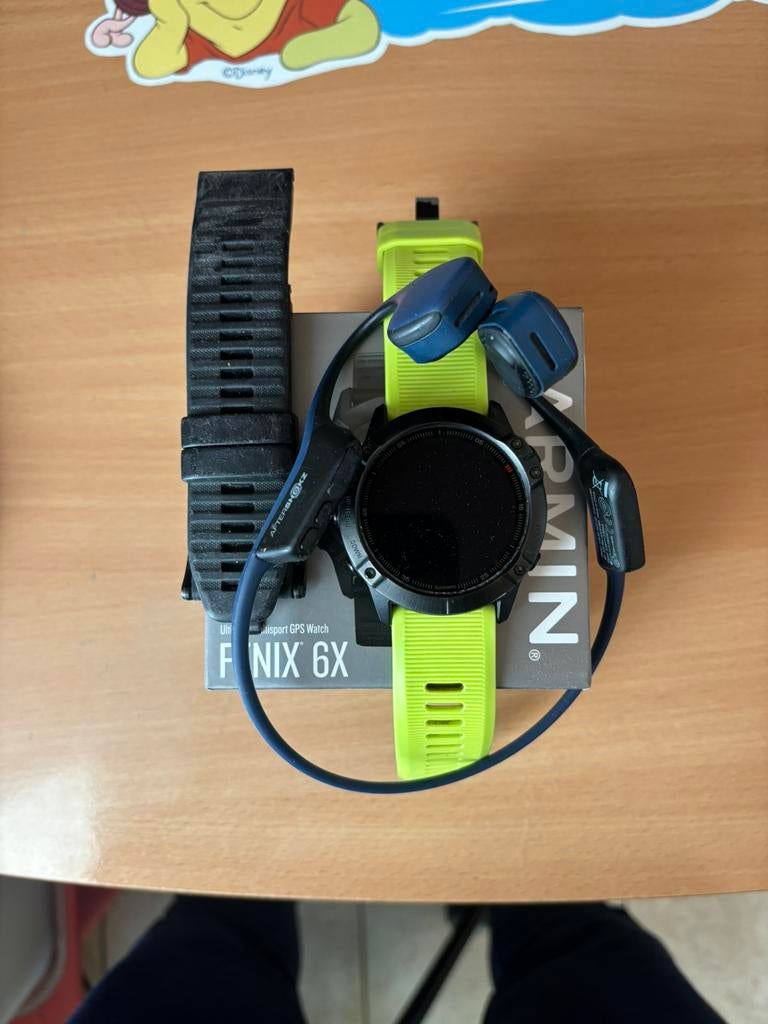 Garmin fenix 6Xpro 51mm met aftherschokz oortjes, Ophalen, Gebruikt