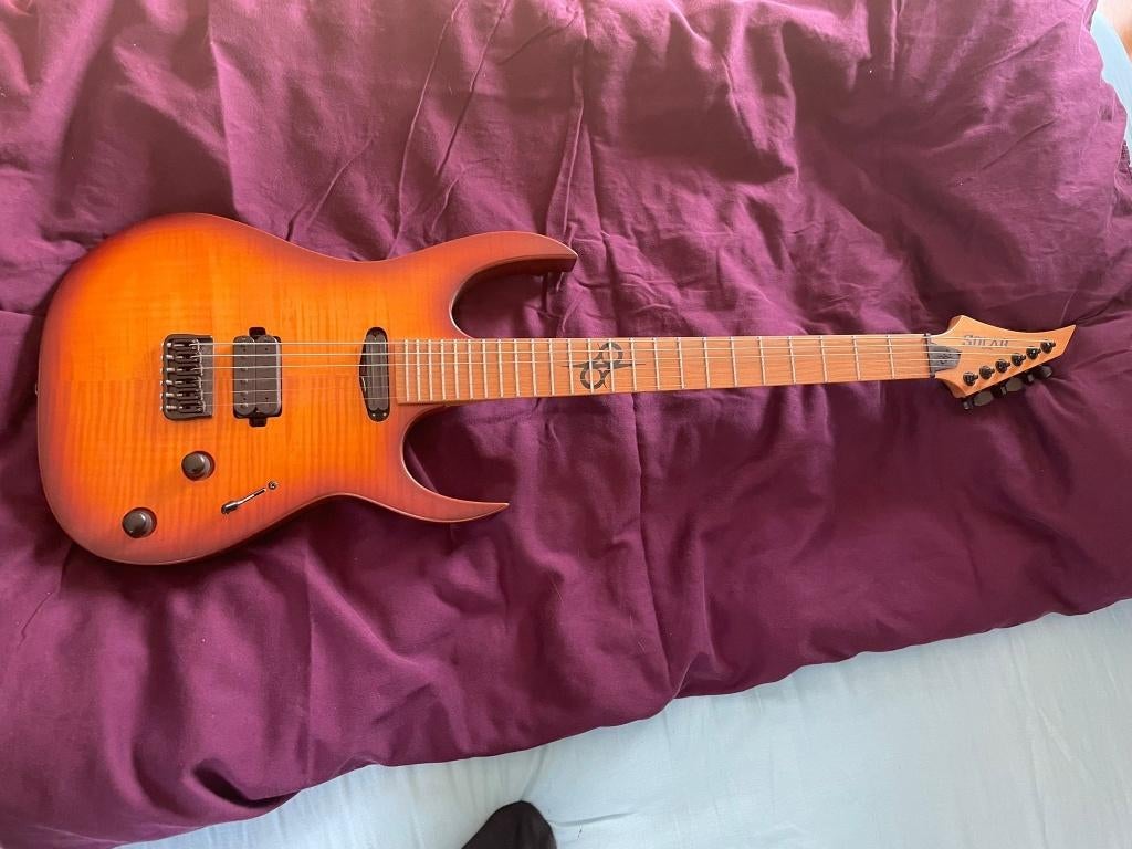 Guitare Solar SB1.6HFSB Sunburst – état mint, Muziek en Instrumenten, Snaarinstrumenten | Gitaren | Elektrisch, Zo goed als nieuw