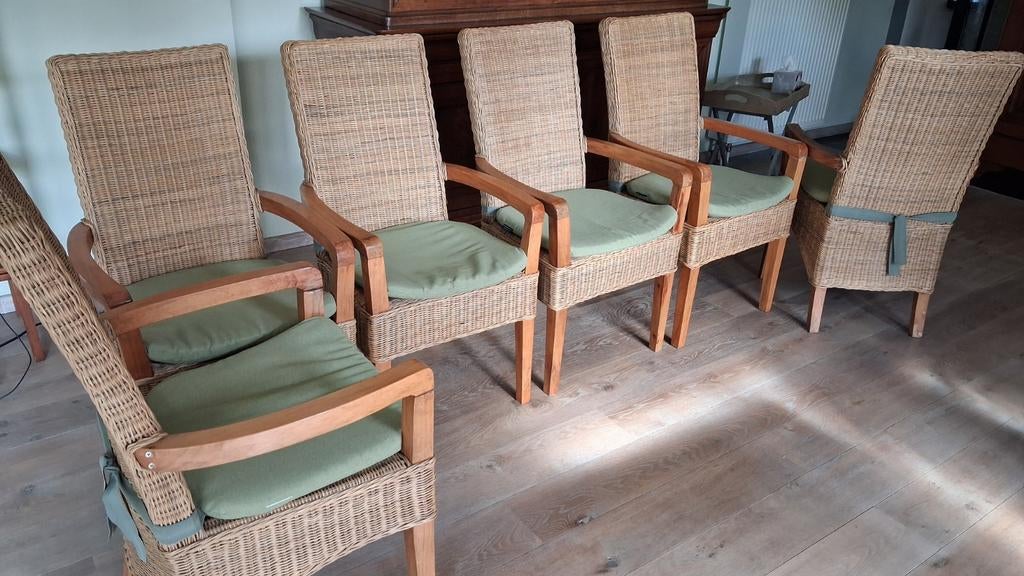 6  Eetkamerstoelen, Huis en Inrichting, Stoelen, Ophalen