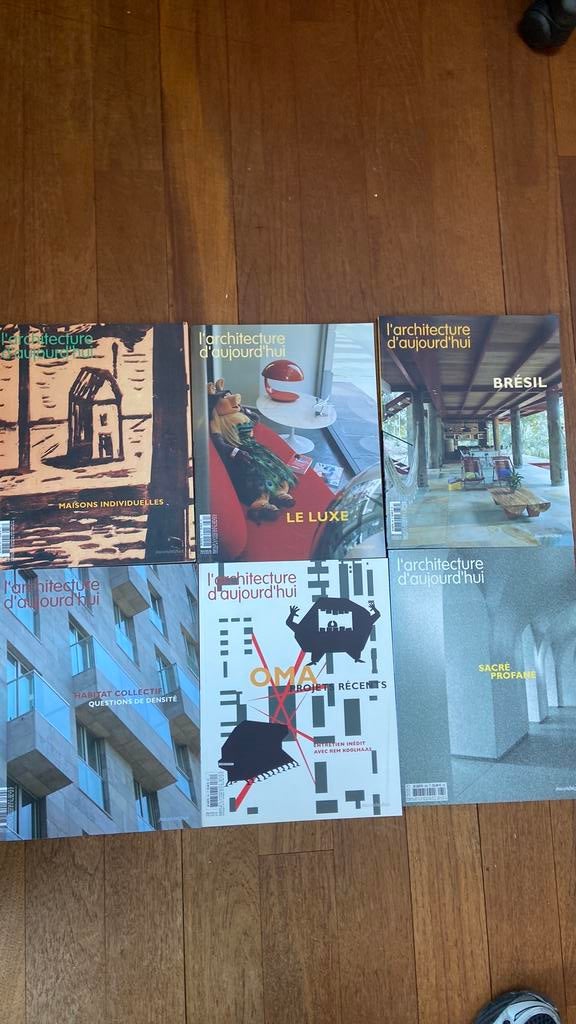 6 magazines l'architecture d'aujourd'hui de 2005, Livres, Enlèvement ou Envoi, Neuf