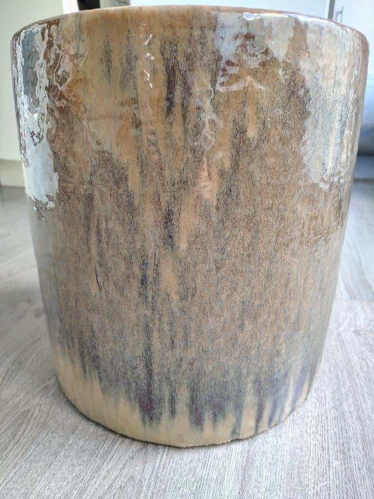 Grote bloempot taupe, Enlèvement, Utilisé, Intérieur