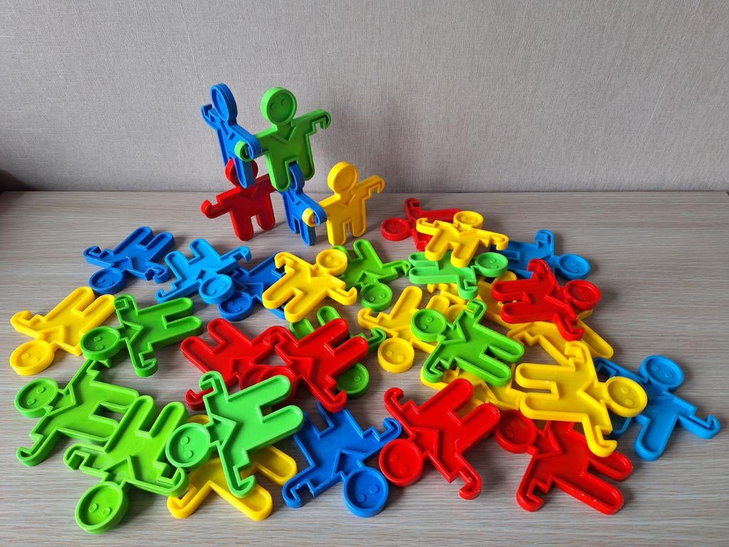 ☼ Vintage set klimmannetjes - 34st - jaren 80, Enlèvement ou Envoi, Utilisé