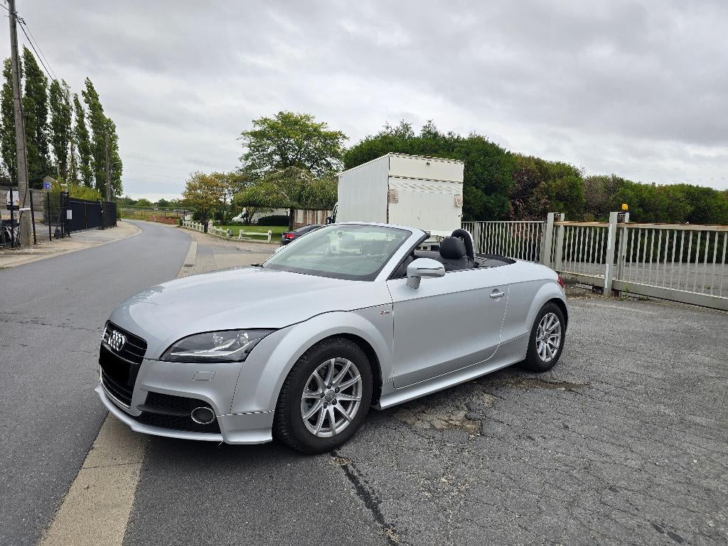 Audi TT 2.0 tdi cabrio s line  - 05/2011 - 1ste eigenaar, Auto's, 144 g/km, Euro 5, Zwart, Cabriolet