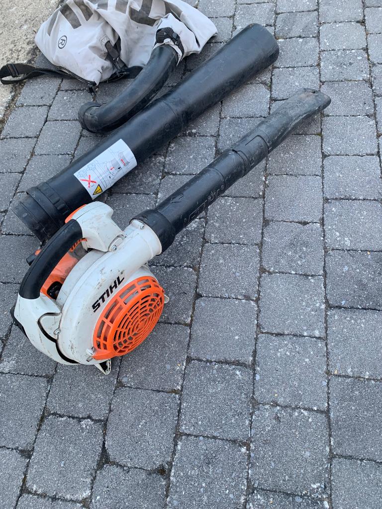 STIHL SH86  bladzuiger bladblazer, Tuin en Terras, Ophalen, Gebruikt, Met opvangzak, Ruggedragen
