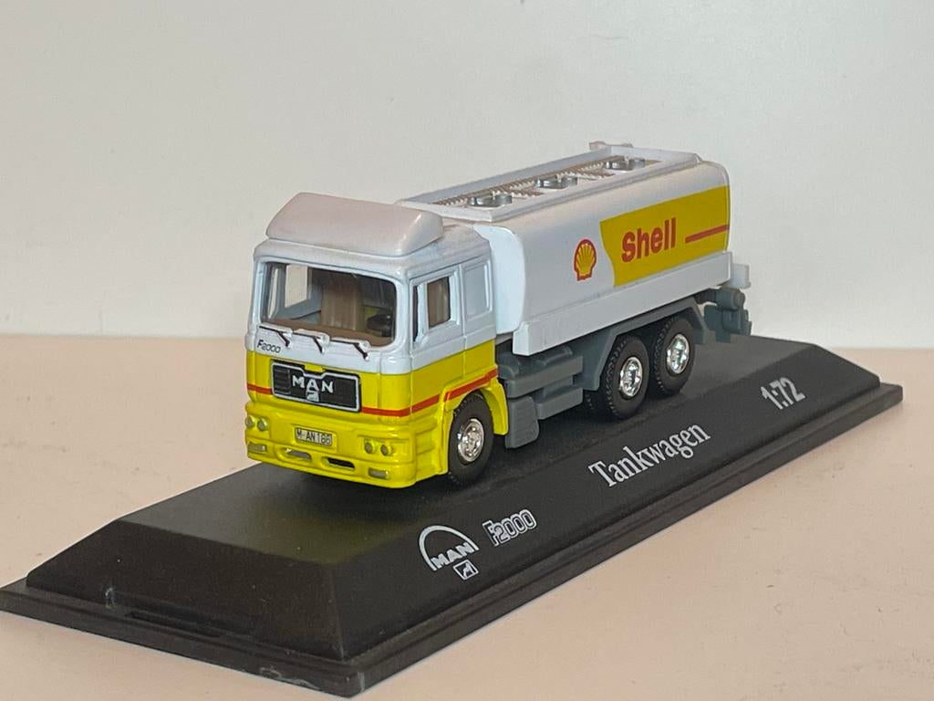 MAN F2000 SHELL tankwagen in de schaal 1:72, Ophalen of Verzenden, Zo goed als nieuw, Bus of Vrachtwagen