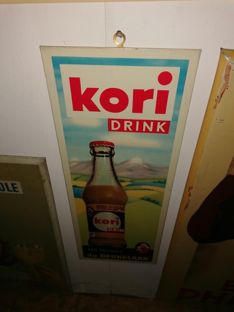 Oud blikken bord kori de beukelaar, Verzamelen, Ophalen of Verzenden