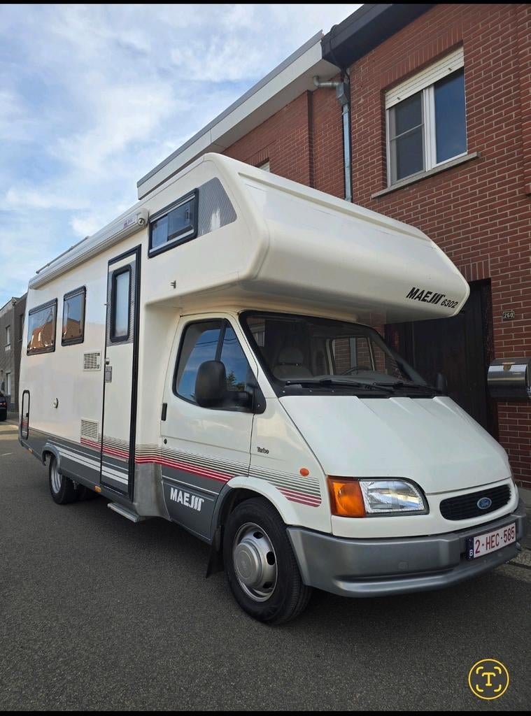 Ford oldtimer – 2.5 diesel – sterke, betrouwbare motor – mob, Caravans en Kamperen, Mobilhomes, Ford, Bedrijf, Diesel, Ford