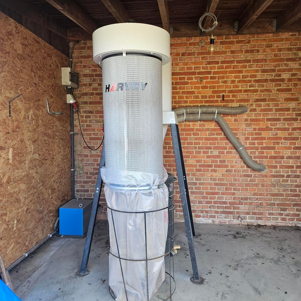 Harvey Dusty M-25 professionele cycloon afzuiginstallatie, Ophalen