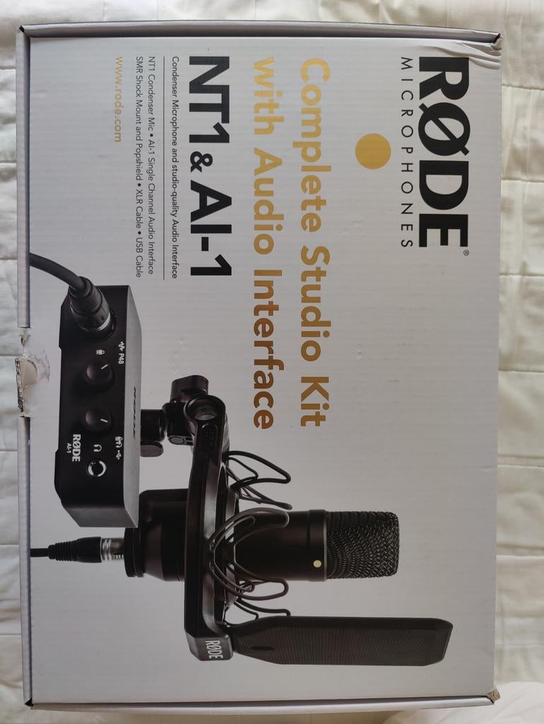 Rode complete studio kit with audio interface (NT1 & AI-1), Musique & Instruments, Microphones, Enlèvement