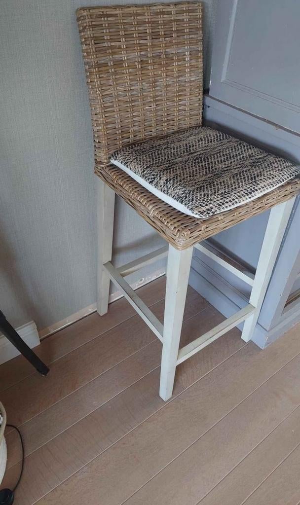 Hoge rieten barkruk, Huis en Inrichting, Barkrukken, Ophalen