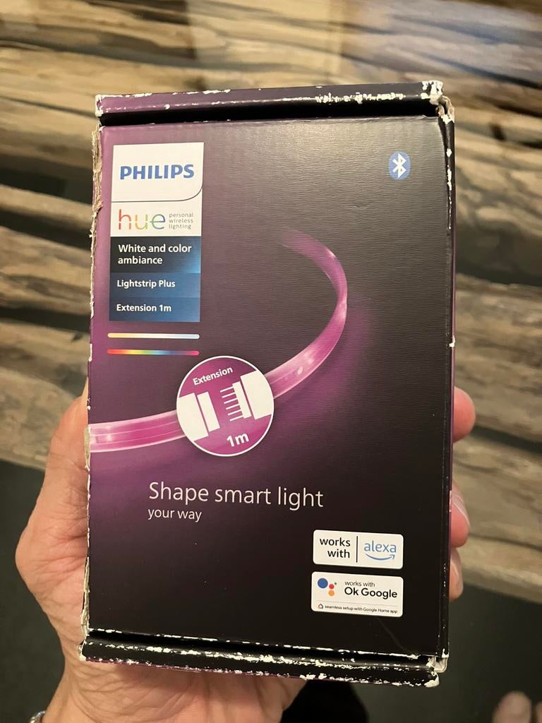 Lightstrip Plus Philips HUE Extension 1m Bande LED flexible, Enlèvement ou Envoi, Comme neuf