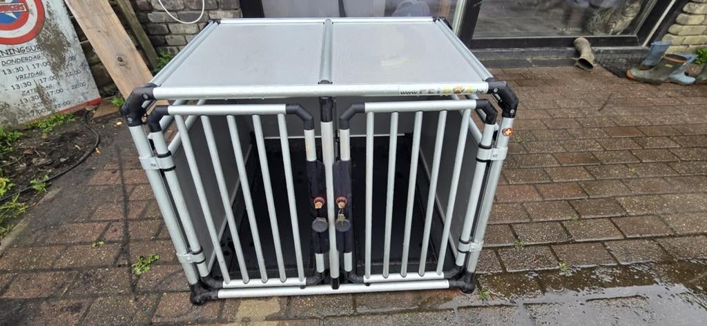 Autobench voor 2 honden in alluminium, Ophalen