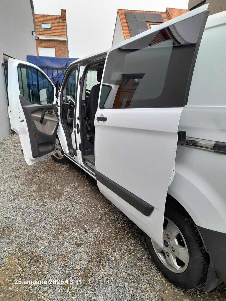 Cabine double Ford Tranzit Custom Euro 6B, Autos, Camionnettes & Utilitaires, Particulier, Achat, Ford