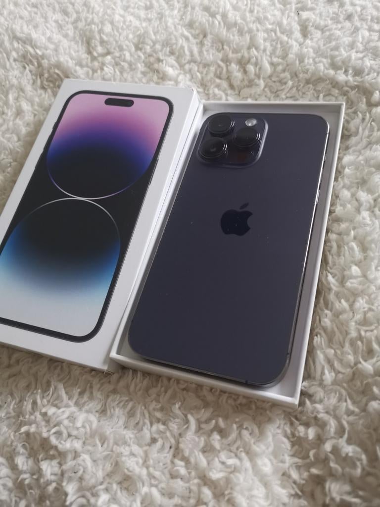 IPhone 14 Pro Max 128GB Purpel, Telecommunicatie, Mobiele telefoons | Apple iPhone, Ophalen, Zo goed als nieuw, Paars, IPhone 14 Pro Max